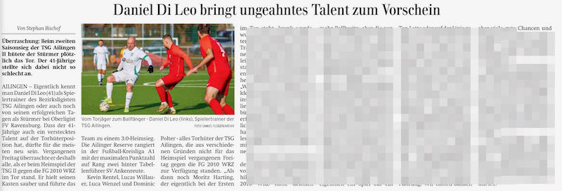 Daniel Di Leo bringt ungeahntes Talent zum Vorschein