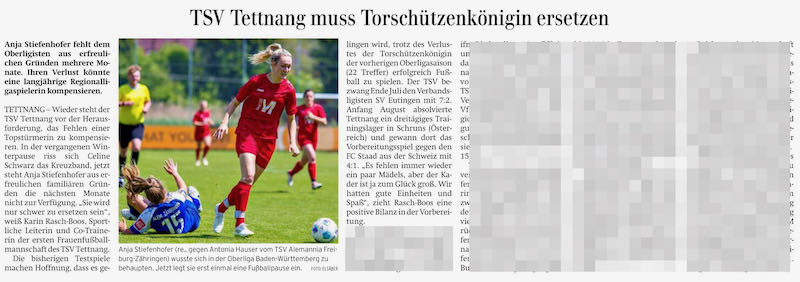 TSV Tettnang muss Torschützenkönigen ersetzen